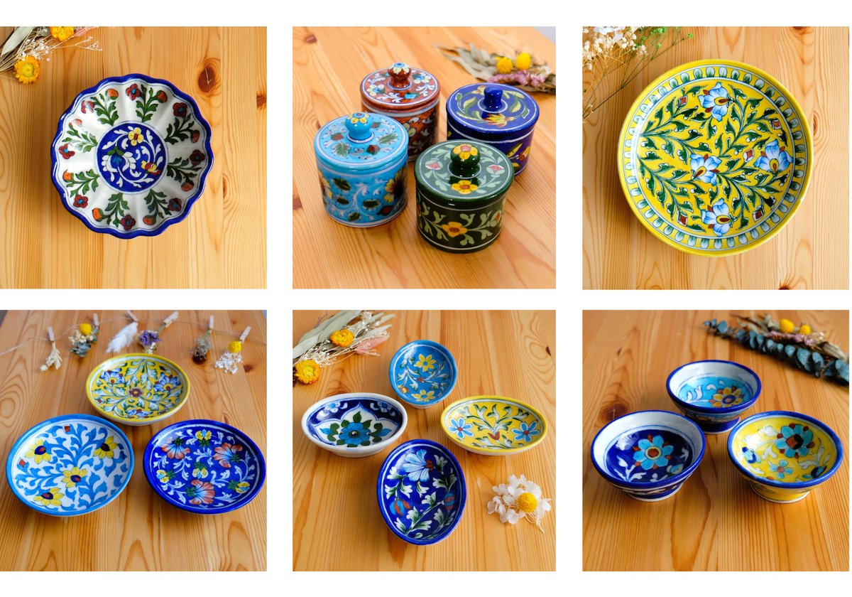 DOMANI鉢「ジャイプール」新品未使用 ジャイプールからブルーポタリー