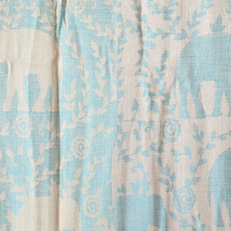 シルク＆ウール ストール 機械織り 織柄模様入り 約70×200cm