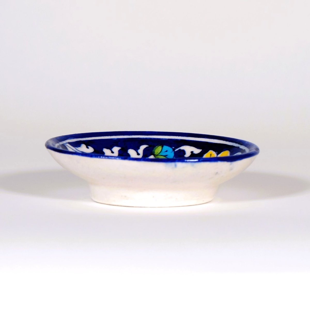 陶器ソープトレイ インド ブルーポタリー 青/水色/赤/緑/黄色 | インド