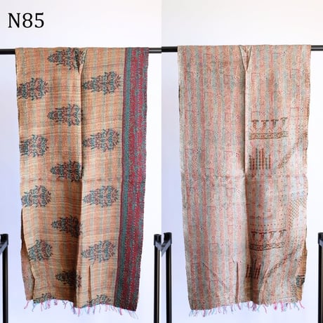 シルクカンタ　ストール　約50×200cm　インド刺し子布　N81～N90