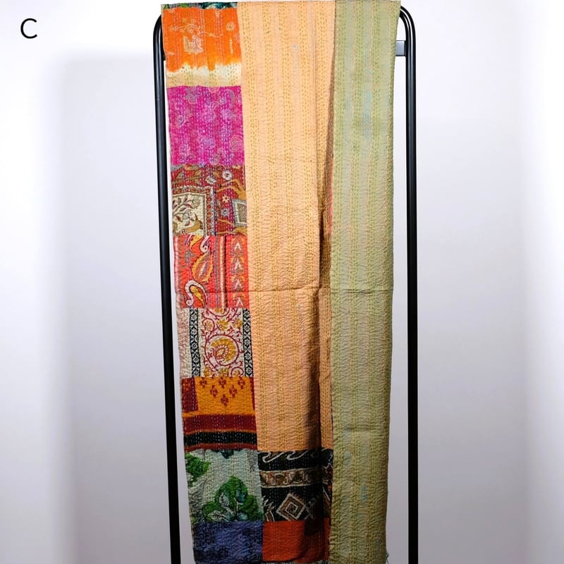 シルクカンタ ストール 約50×200cm インド刺し子布 9種類