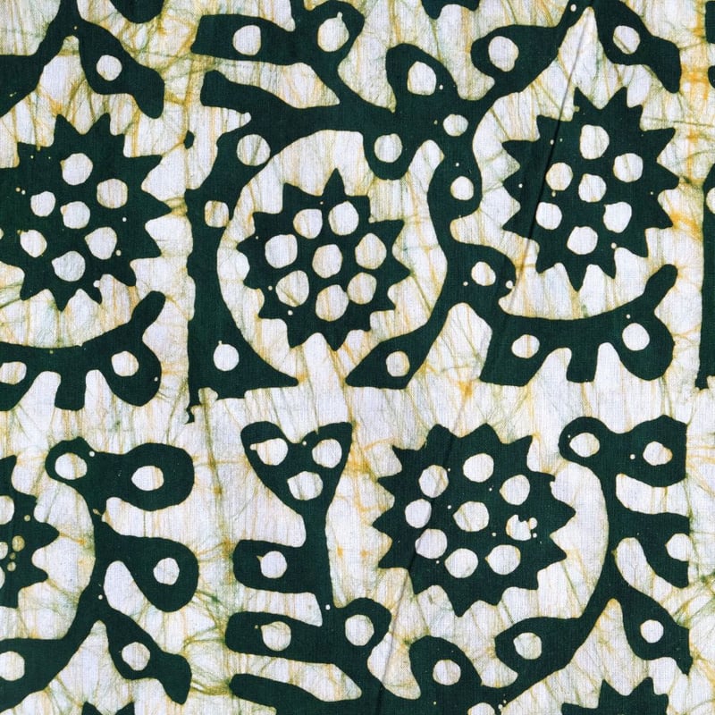 バティック 生地 ろうけつ染め ブロックプリント 約85×290cm インド綿