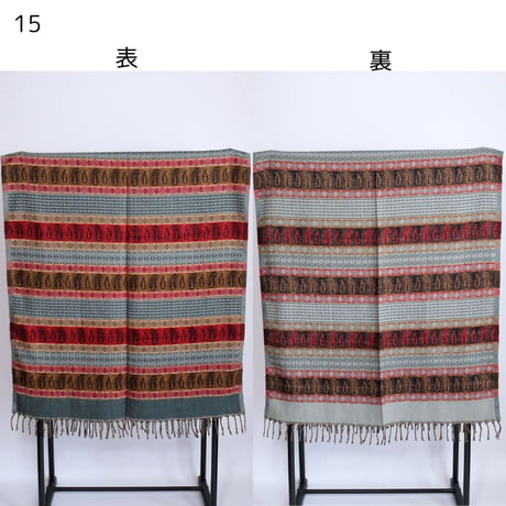 ヤクウール　ショール　ブランケット　約90×200cm　10種類　11-20