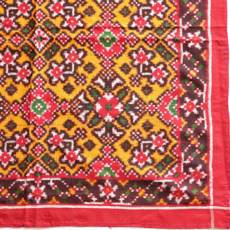 パトラ織り　バンダナ　スカーフ　約57×57cm　インド　3種類