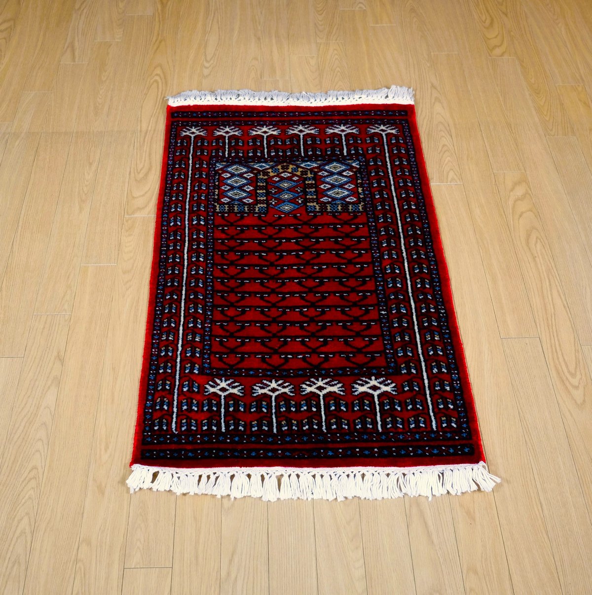 インド　カシミール　ウールラグ 大きめ インド カシミール ウールラグ 大きめ インド カシミール ウールラグ