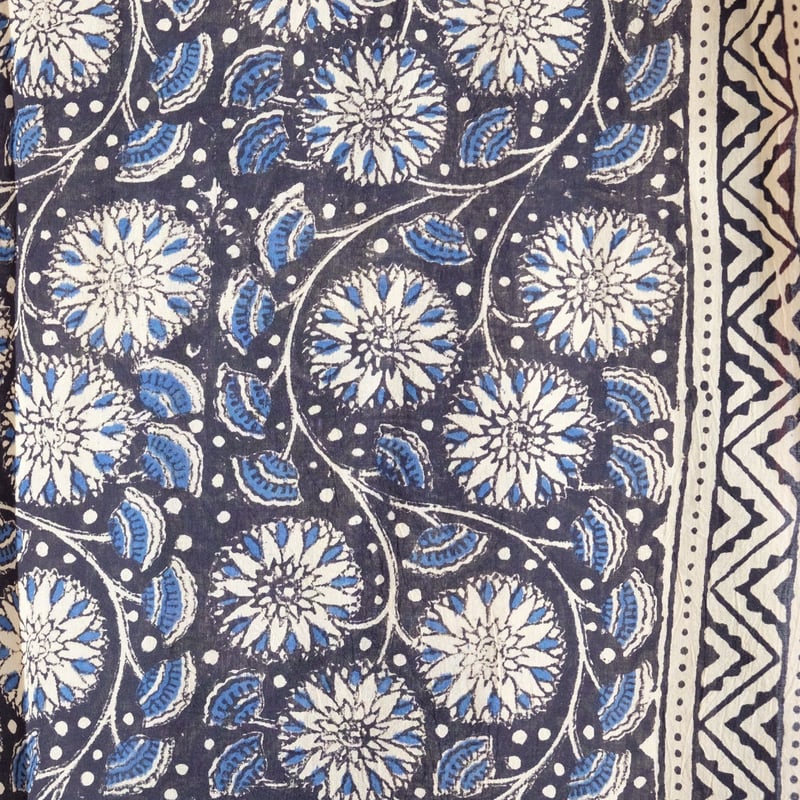bagru ストール　刺繍　ハンドブロックプリント fit=scale-down,w=1200