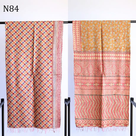 シルクカンタ　ストール　約50×200cm　インド刺し子布　N81～N90