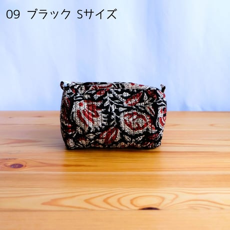 ポーチ インド綿 ブロックプリント Sサイズ 20種類
