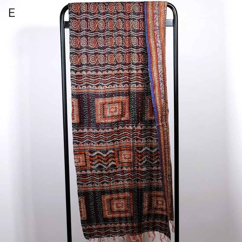 シルクカンタ ストール 約50×200cm インド刺し子布 9種類