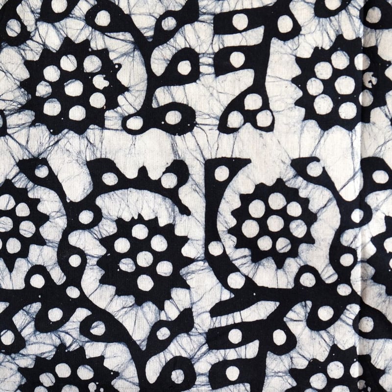 バティック 生地 ろうけつ染め ブロックプリント 約85×290cm インド綿