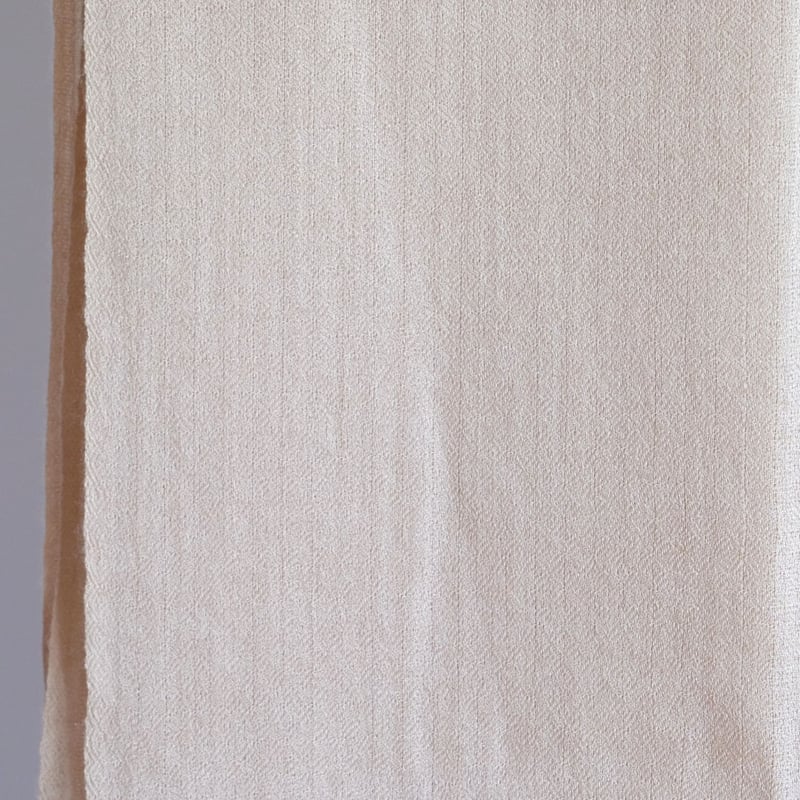 パシュミナ ストール 機械織り 約70×200cm 約90g ベージュ