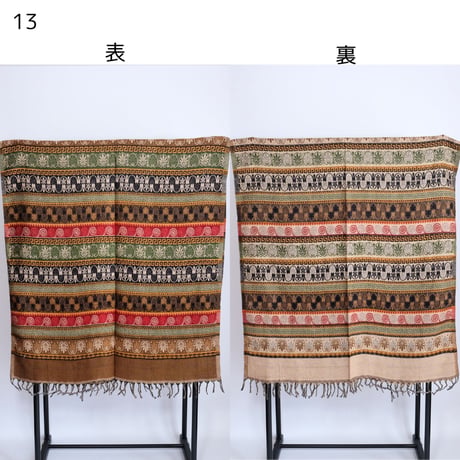 ヤクウール　ショール　ブランケット　約90×200cm　10種類　11-20