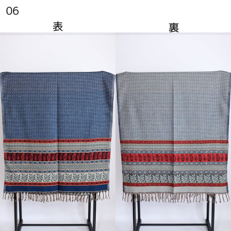 ヤクウール　ショール　ブランケット　約90×200cm　10種類　01-10