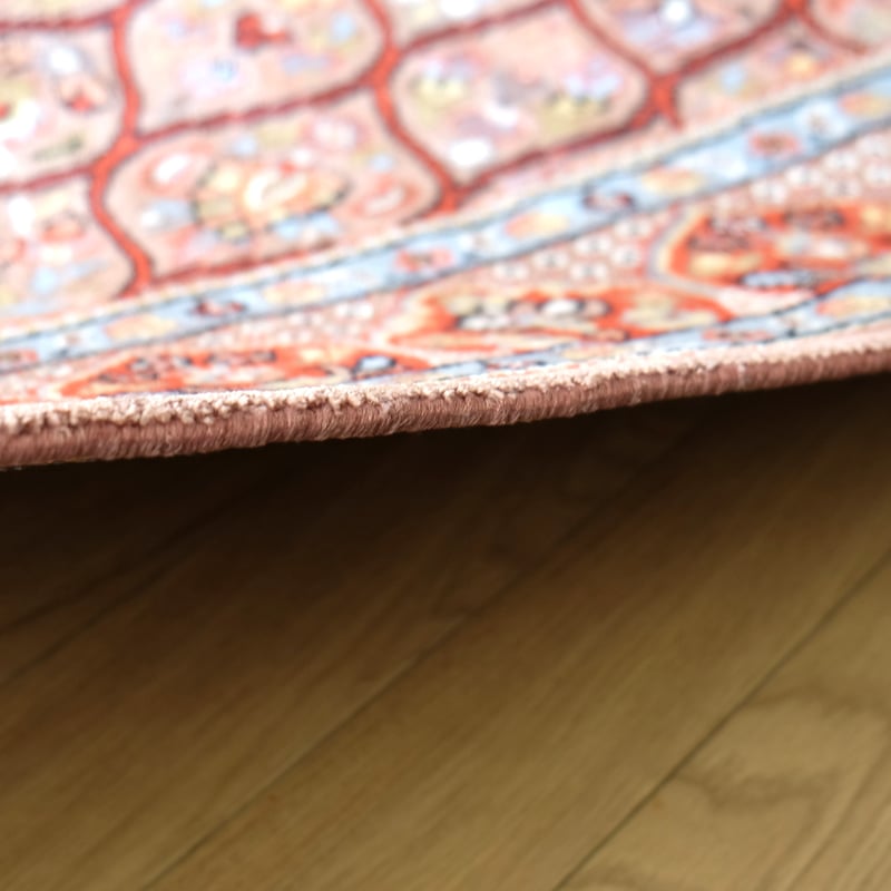 インド 手織り絨毯 シルク ＜約123 x 190 ㎝＞ 天井文様 | インド雑貨