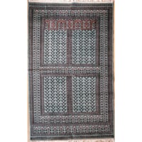 インド 手織り絨毯 シルク ＜約123 x 190 ㎝＞ 天井文様 | インド雑貨