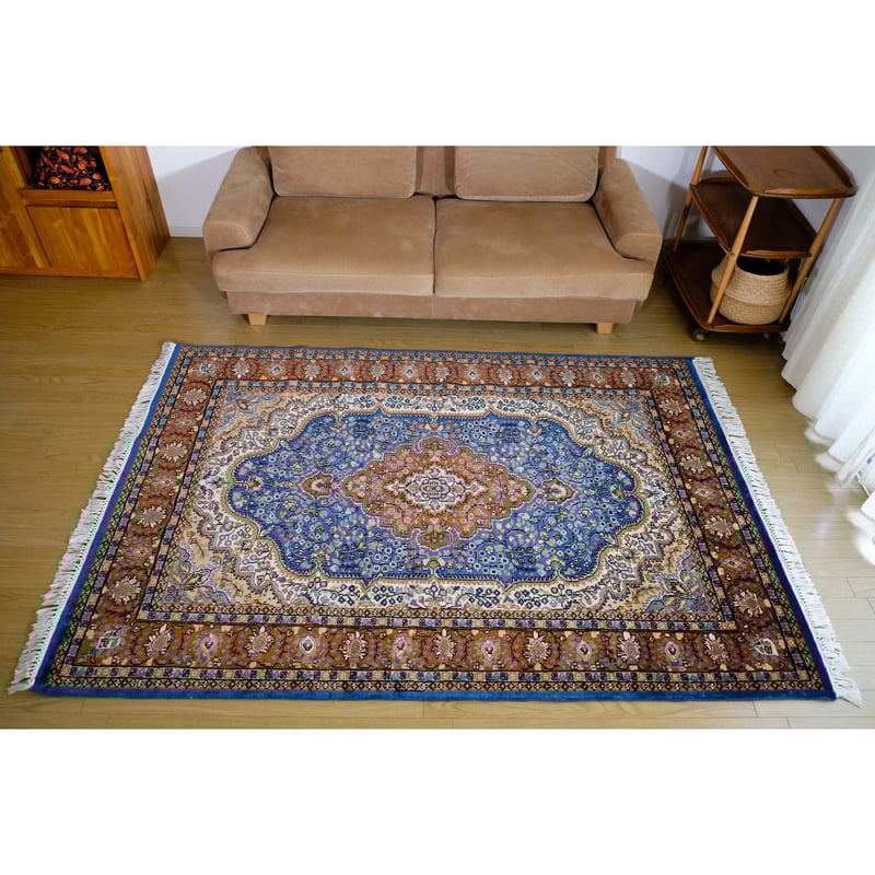 【希少/超大判】ホータン手織り絨毯 400×600cm ウール100% 絨毯 カーペット 6畳 240×340cm ベルギー ラグ ウール 羊毛