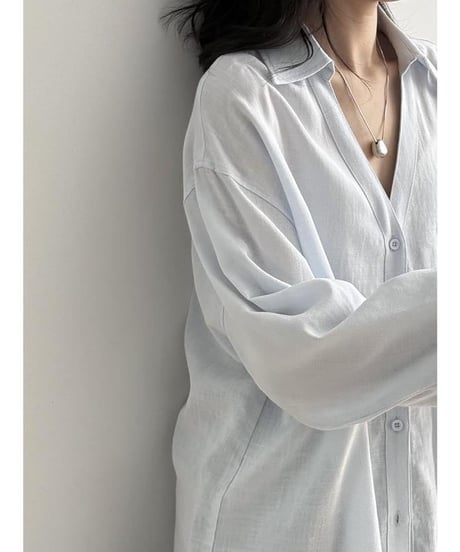 airy v-neck shirt /4color　IR1628