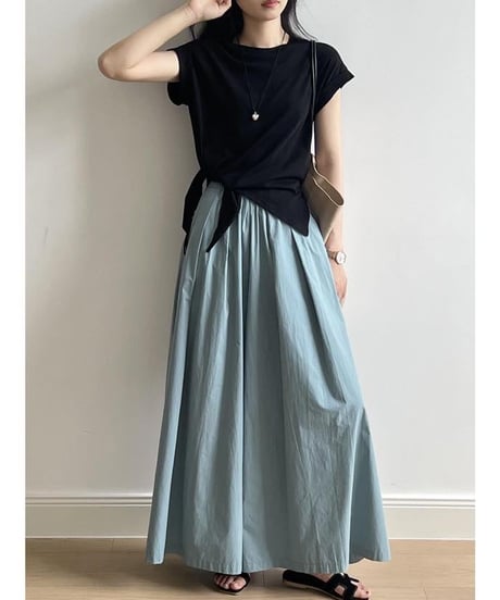 tucked gathered wide pants　　IR1621