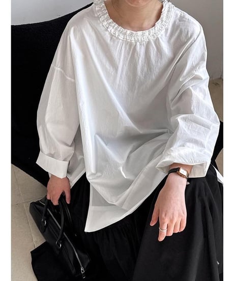 frill design 2way blouse /2color　　IR1627