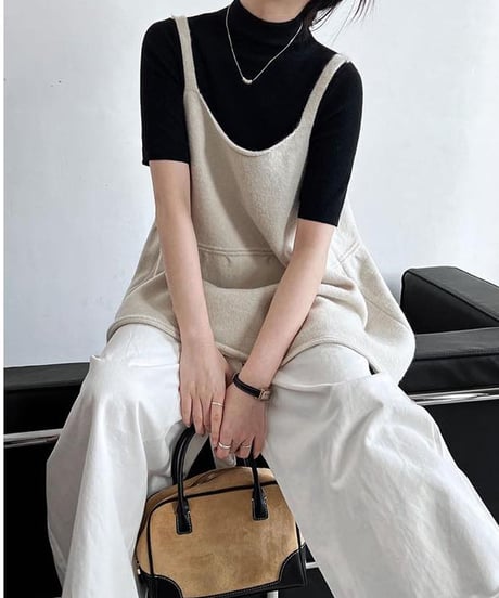flare hem knit cami　　IR1659