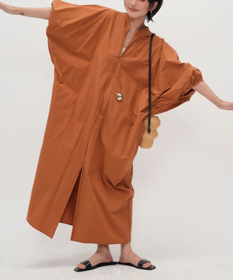 lantern sleeve design one-piece　　IR1673