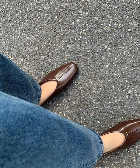 square toe flat pumps /3color　　IR1602