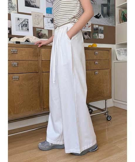 pleated wide pants /2color　　IR1608