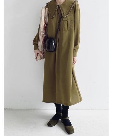 big collar frill dress　　IR1494