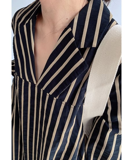 v-neck stripe one piece　　IR1493