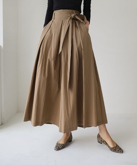 waist ribbon skirt pants　　IR1467