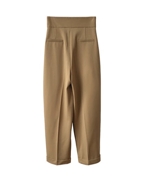 high waist tuck wide pants　　IR1471