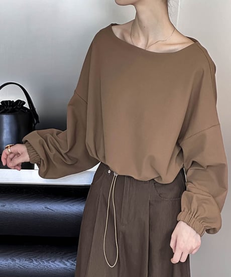 drawstring hem top　　IR1511