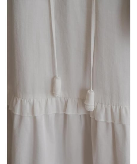 Frill gathered bohemian one piece　　IR1625