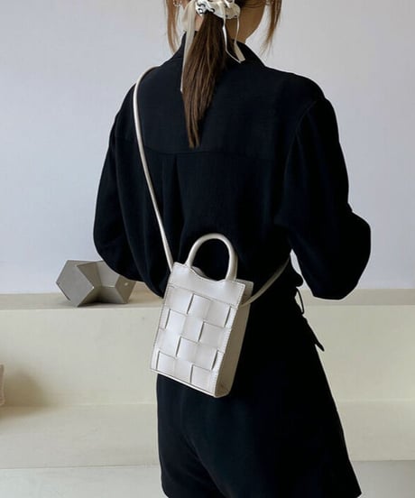mesh mini shoulder bag /4color　IR1580