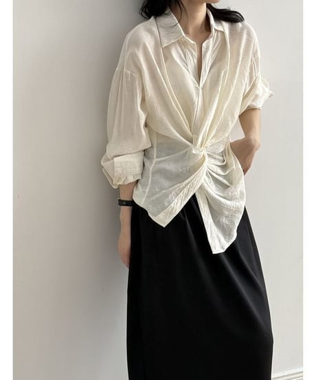 twist accent shirt /2color　　IR1663