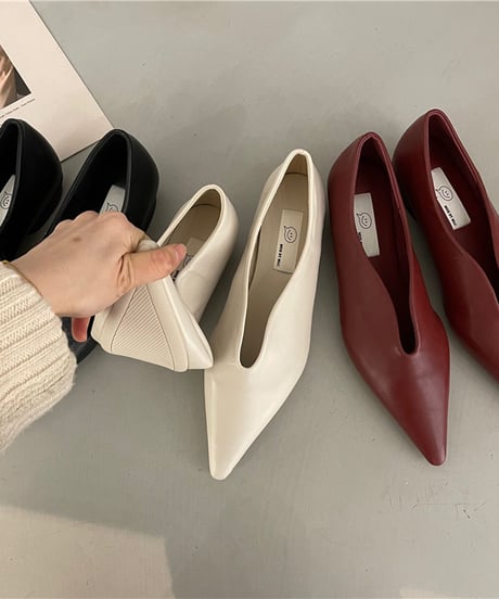 pointed toe flat pumps　　IR1465