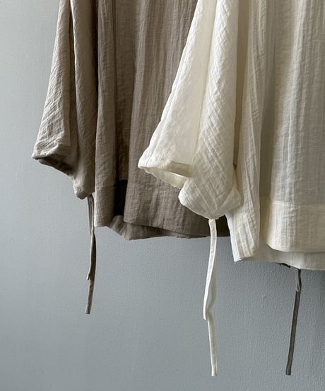 natural balloon sleeve blouse /2color　　IR1669