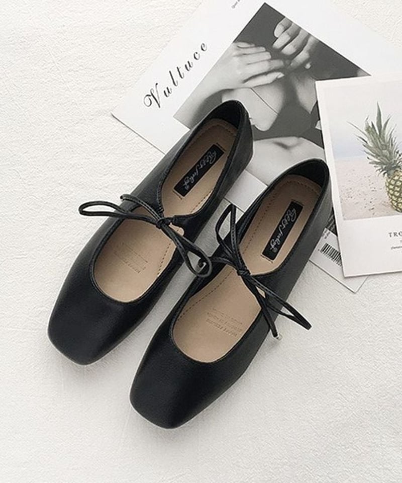 front ribbon flat pumps IR1455 | irumoon