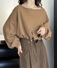 drawstring hem top　　IR1511