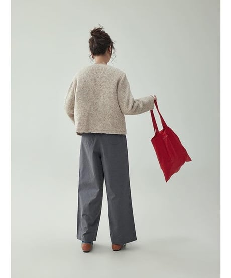 round neck button short jacket　　IR1568