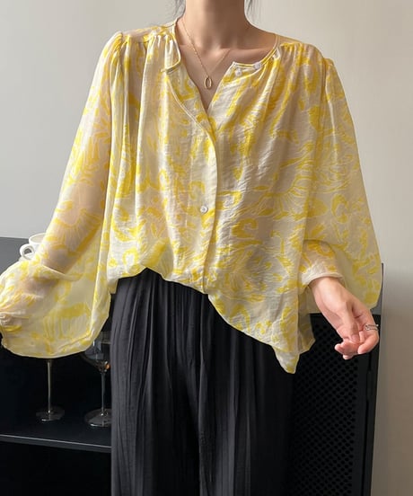 meadow light sheer blouse　　IR1638
