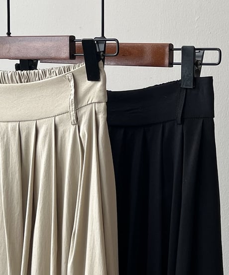 French retro pleated long skirt　　IR1527