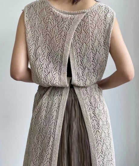 crochet cami one piece　IR1380