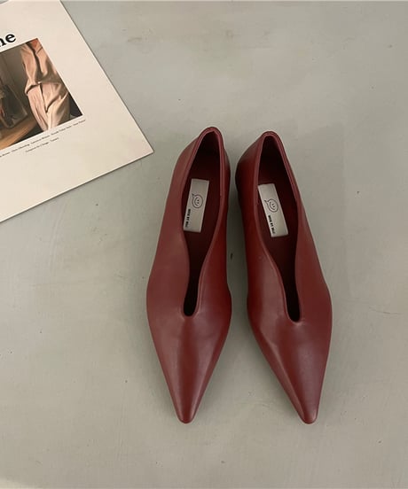 pointed toe flat pumps　　IR1465