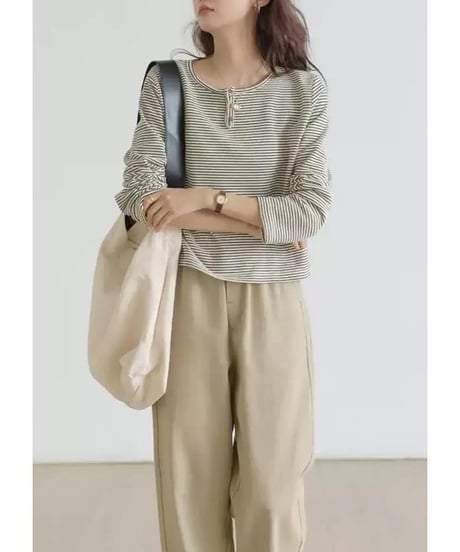 half placket border tops　　IR1528