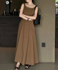 square neck sleeveless one piece　　IR1449