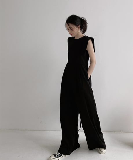 square sleeve jumpsuit　　IR1373