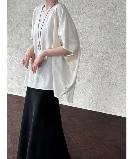 soft curve dolman pullover /2color　　IR1671