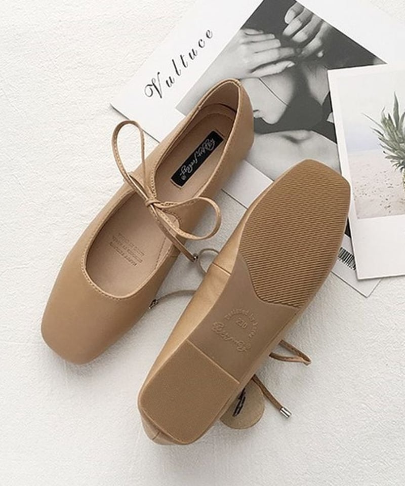 front ribbon flat pumps IR1455 | irumoon