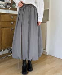 waist ribbon balloon skirt /2color　　IR1607